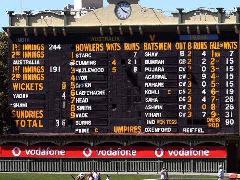 36 Scoreboard Adelaide